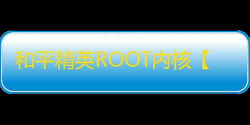 和平精英ROOT内核【冷清】外挂